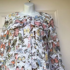 Just B Spring Print Lace Top